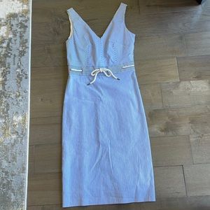 J.crew double V-neck fitted dress.
